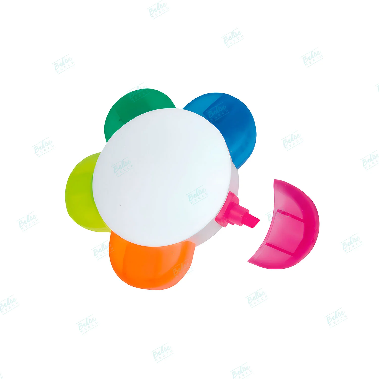 Resaltador en forma de flor merchandising personalizado lima miraflores