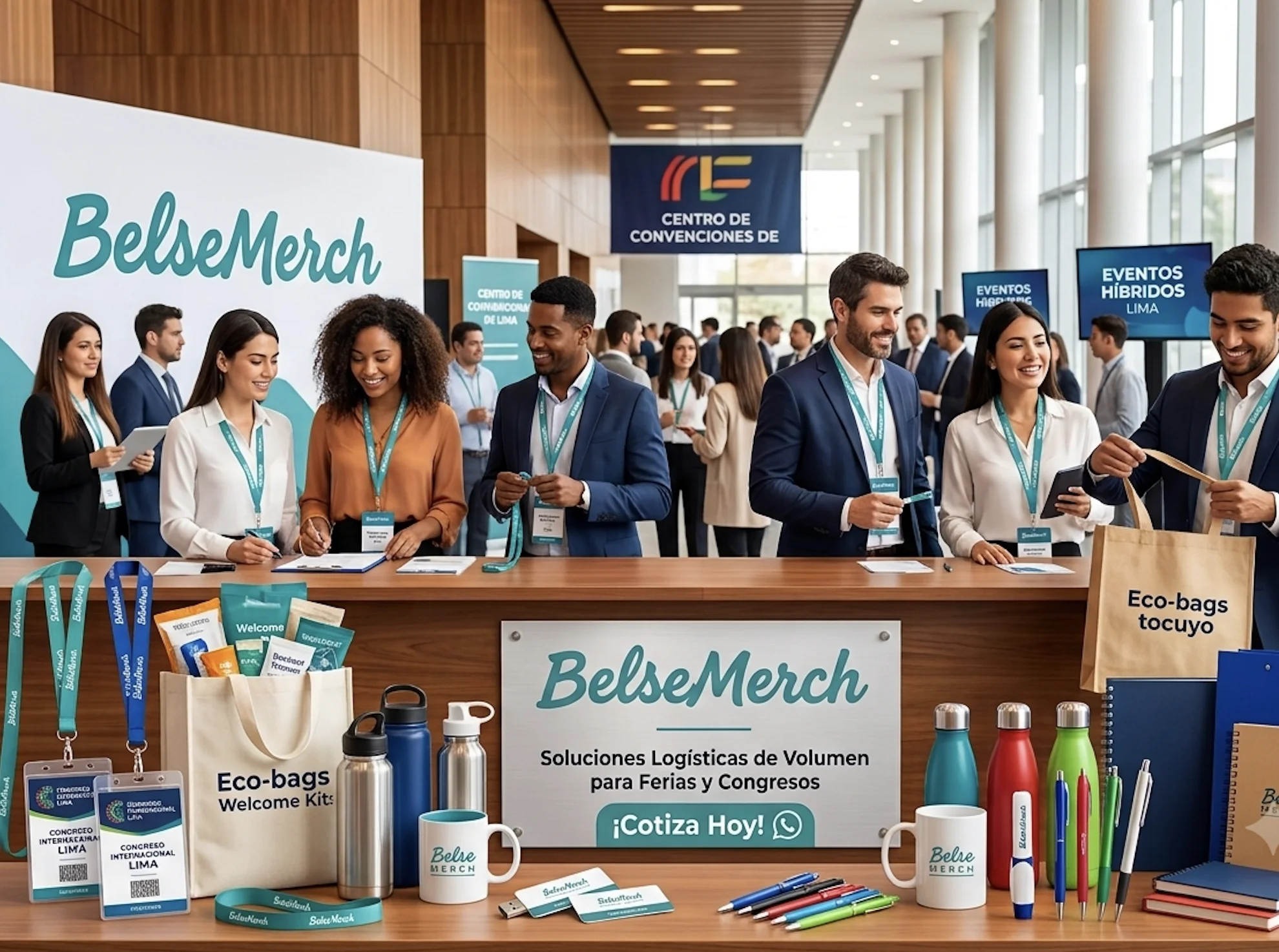 merchandising de ferias personalizado masivo