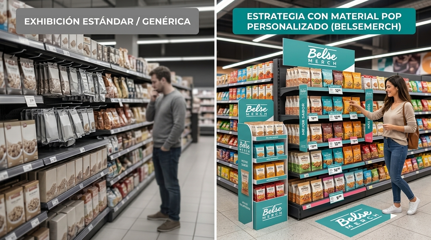 Material POP en Punto de Venta merchandising