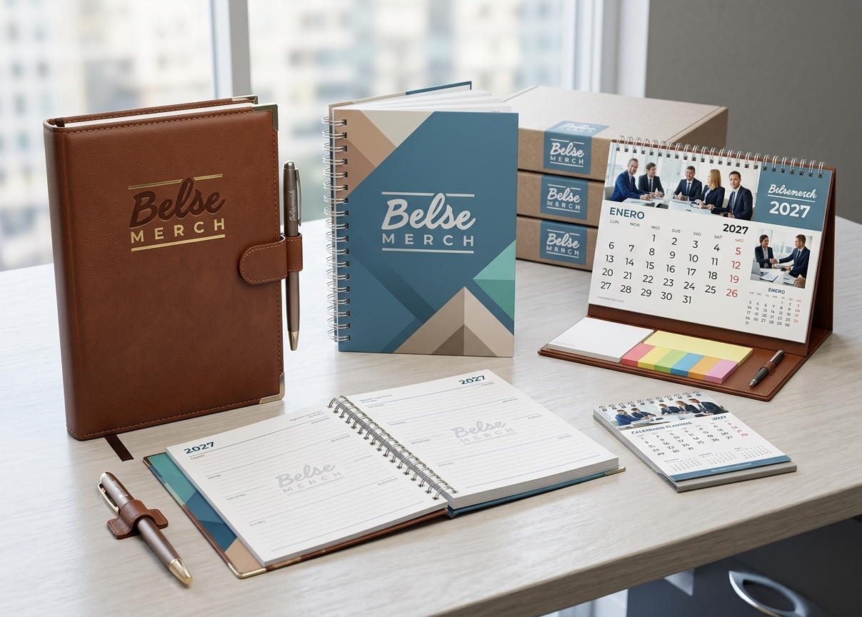 Agendas y Calendarios Corporativos 2027 merchandising persoanlizado